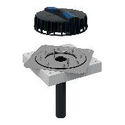 Geberit Dachwassereinlauf Pluvia d56 12l-s Edelstahl Befestigungsflansch 359105001