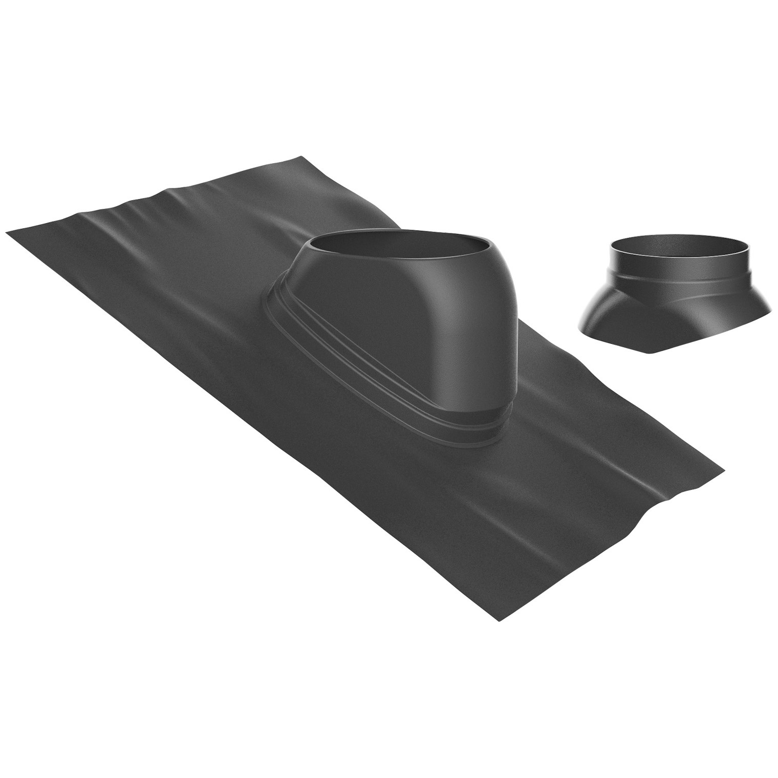 Bosch Universal-Dachziegel Abgaszubehör DN125 25-45 Grad schwarz Regenkappe 7738112621