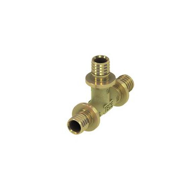 TECEflex T-Stück Messing 25mm Durchflussoptimiert 710025
