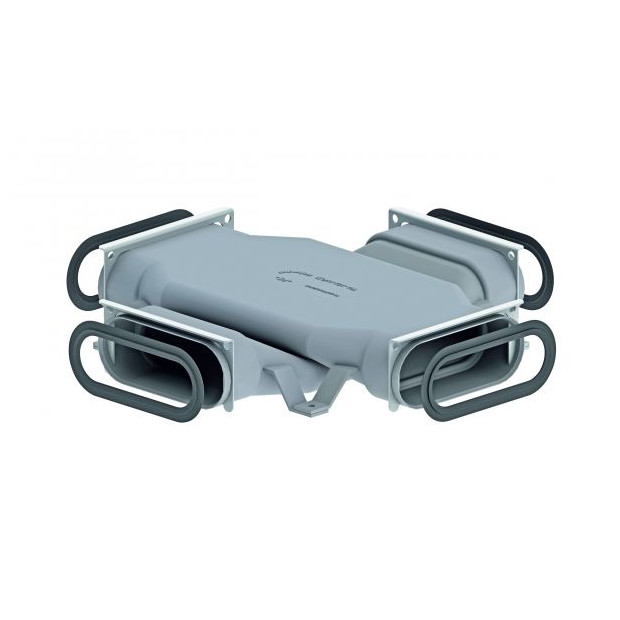 Zehnder KreuzungsStück ComfoFit flat 51 ComfoTube flat 51 grau HDPE Dichtung 990322154