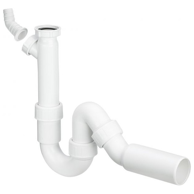 Viega Roehrengeruchverschluss 7985.30 101800 1-1-2-Zoll 40mm Kunststoff 45Grad Abwasserschlauchanschluss 101800