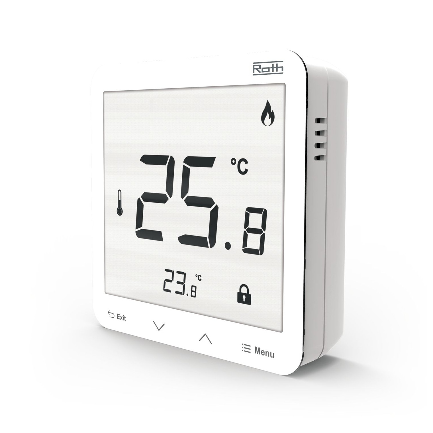 Roth Funk-Raumbediengerät Touchline SL Plus Einzelraumregelung LC-Display Feuchtemessung 1135010163