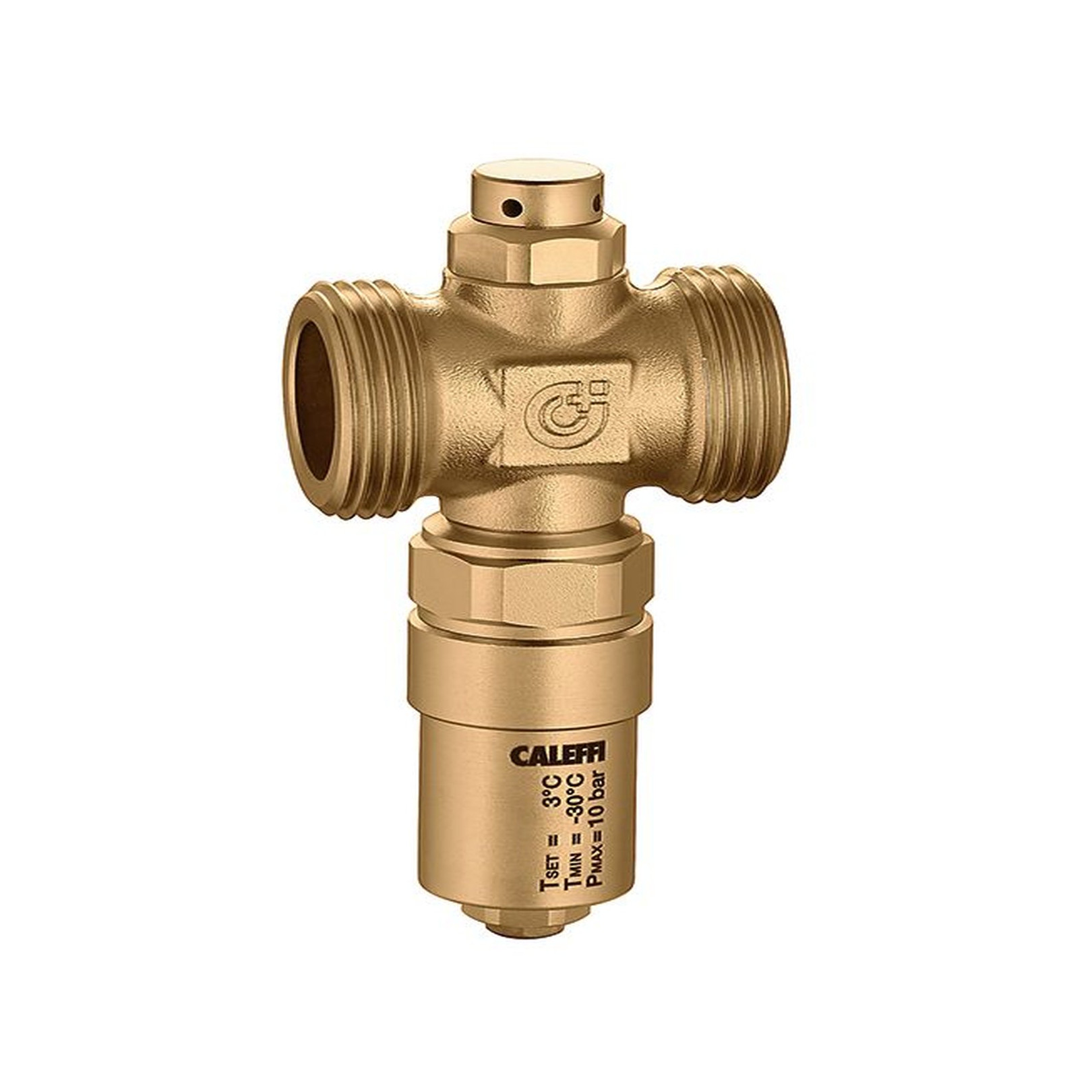 CALEFFI Frostschutzventil DN32 1 1/4 AG Monoblock Wärmepumpen Technopolymer Messing 108701