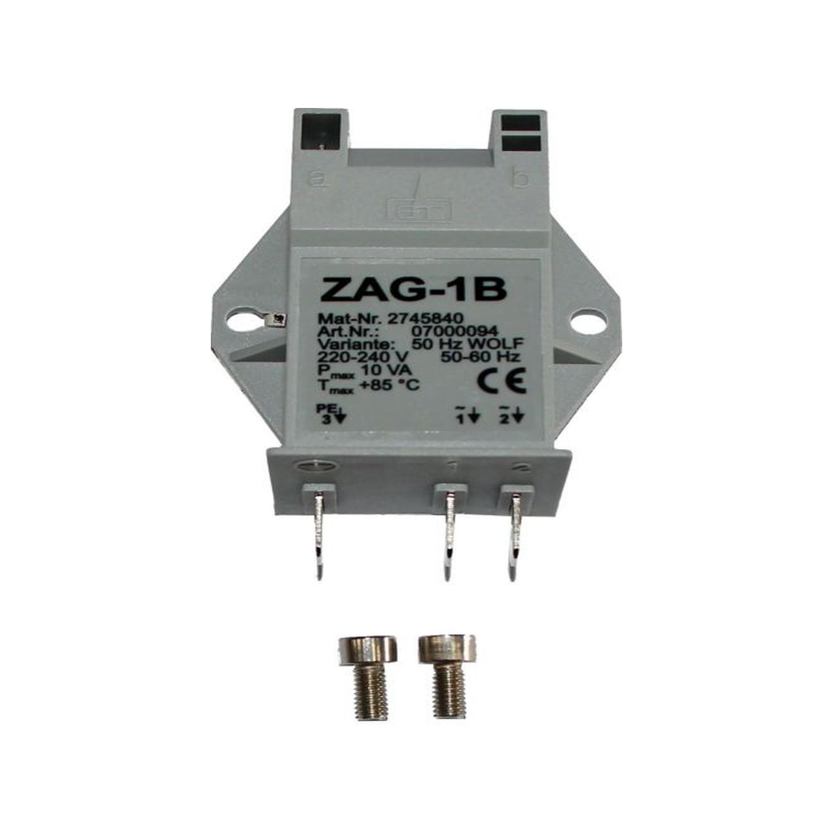 WOLF Zündtrafo einpolig CGB-2 14kW ab 2016 ZAG 1 B Hersteller-Artikelnummer 274584099