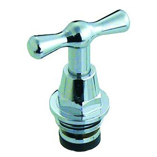 AALBERTS Oberteil SEPPELFRICKE Modell 1901 DN20 Knebelgriff Messing mattchrom 0001406