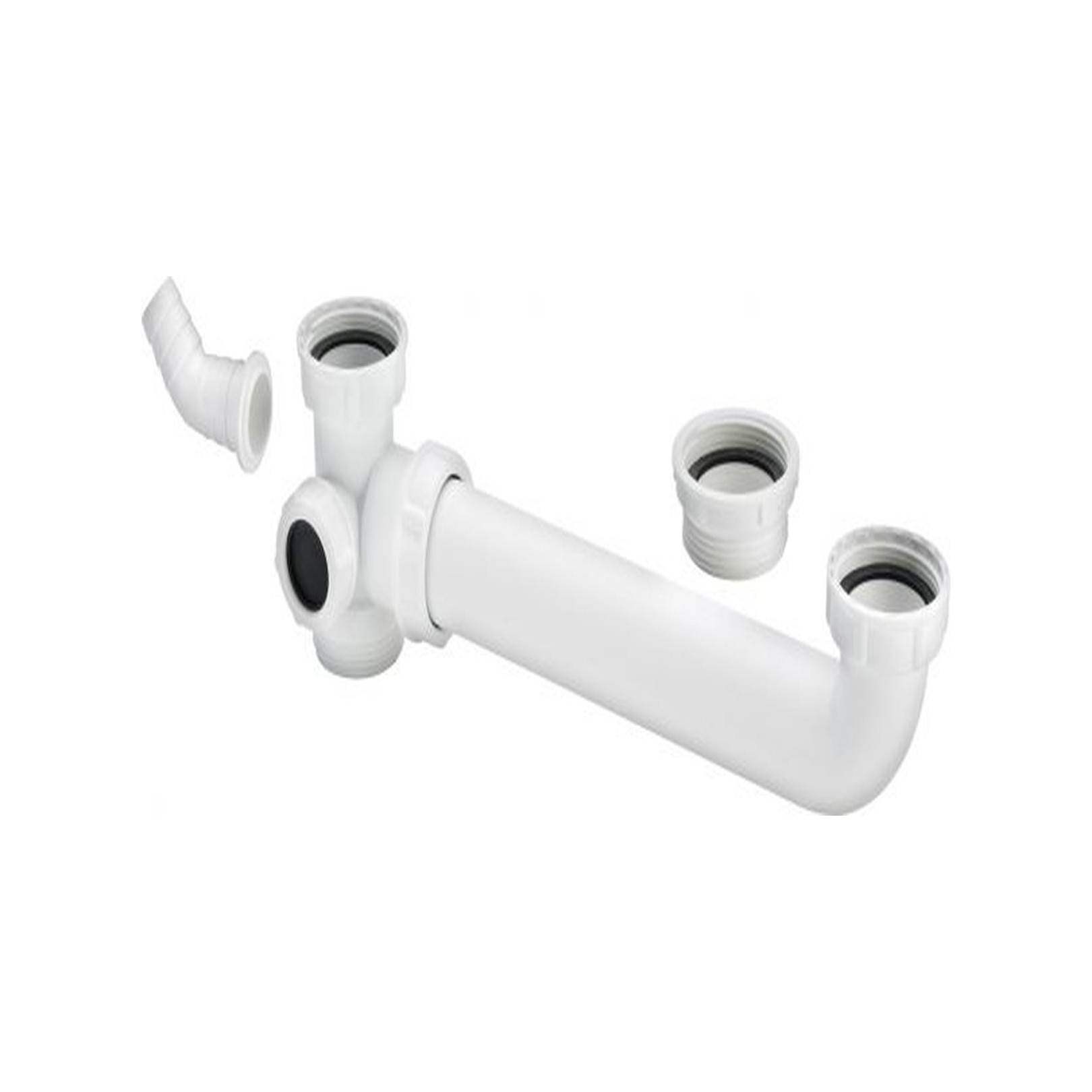 Viega Ablaufverbindung 1 1/2x1 1/2 Zoll 80-310 mm Doppelspüle exzentrisch Kunststoff 104917