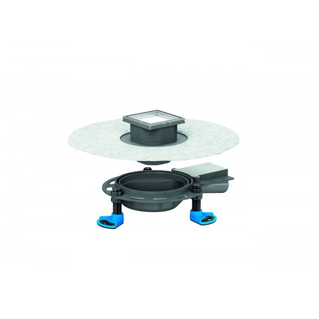 Dallmer Bodenablauf DallDrain Individual Plan DN 40 Edelstahlrahmen 100x100mm 517111