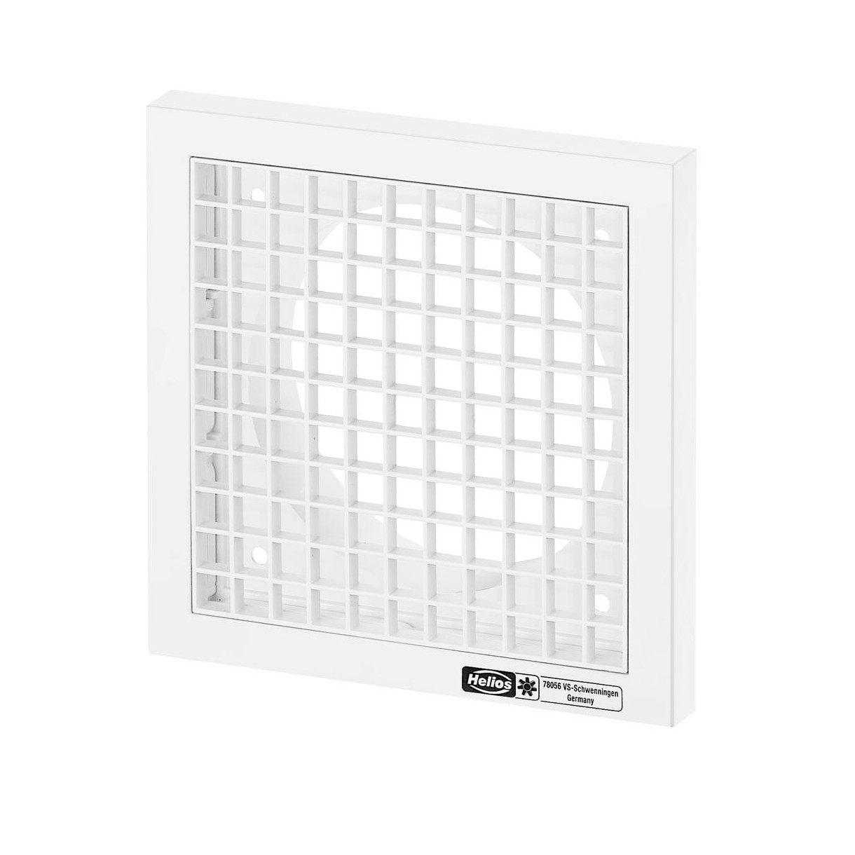 Helios Lüftungsgitter G 100 weiß Kunststoff 100 mm konischer Einsteckstutzen 00796