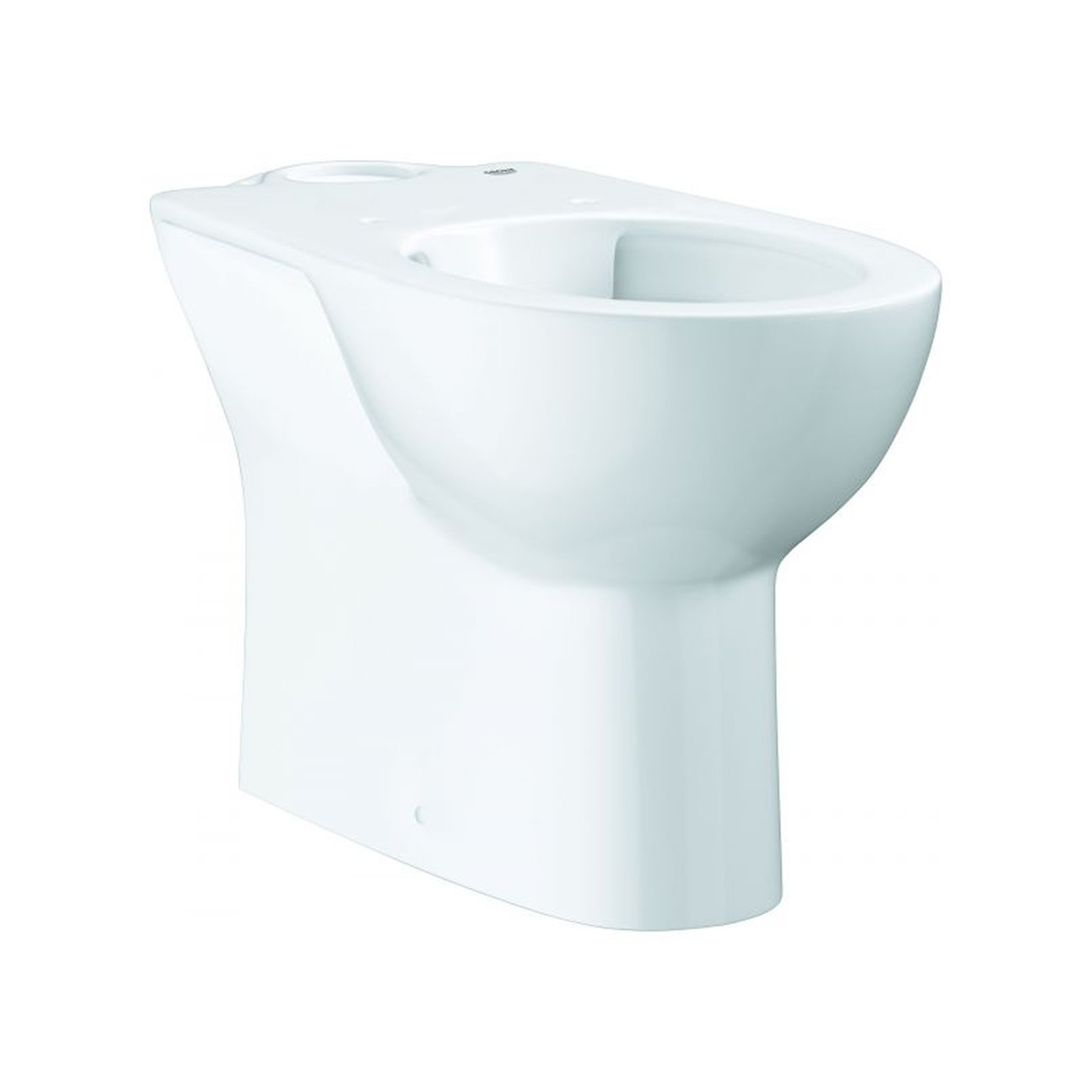 Grohe Stand-WC-Kombination Bau Keramik 39429 spülrandlos Tiefspüler Abgang senkrecht Sanitärkeramik alpinweiß 39429000