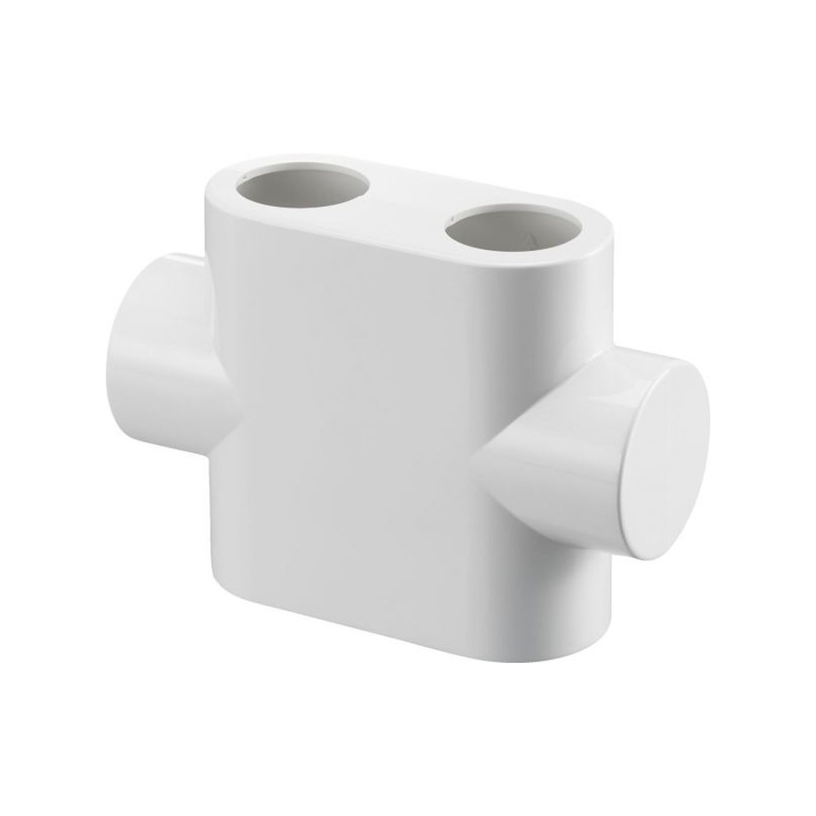 Oventrop Designabdeckung Multiblock T Durchgangsform Weiß 1184095