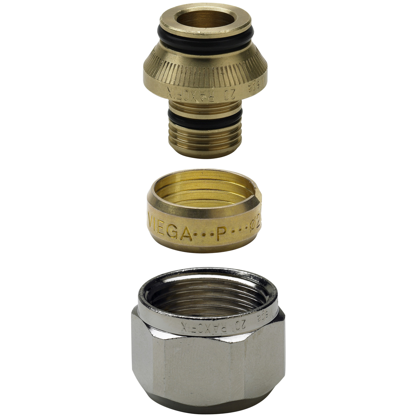 Viega Pressfitting Raxofix 5381.5 Verschraubung Eurokonus 20mm x 3/4 IG vernickelt 647919