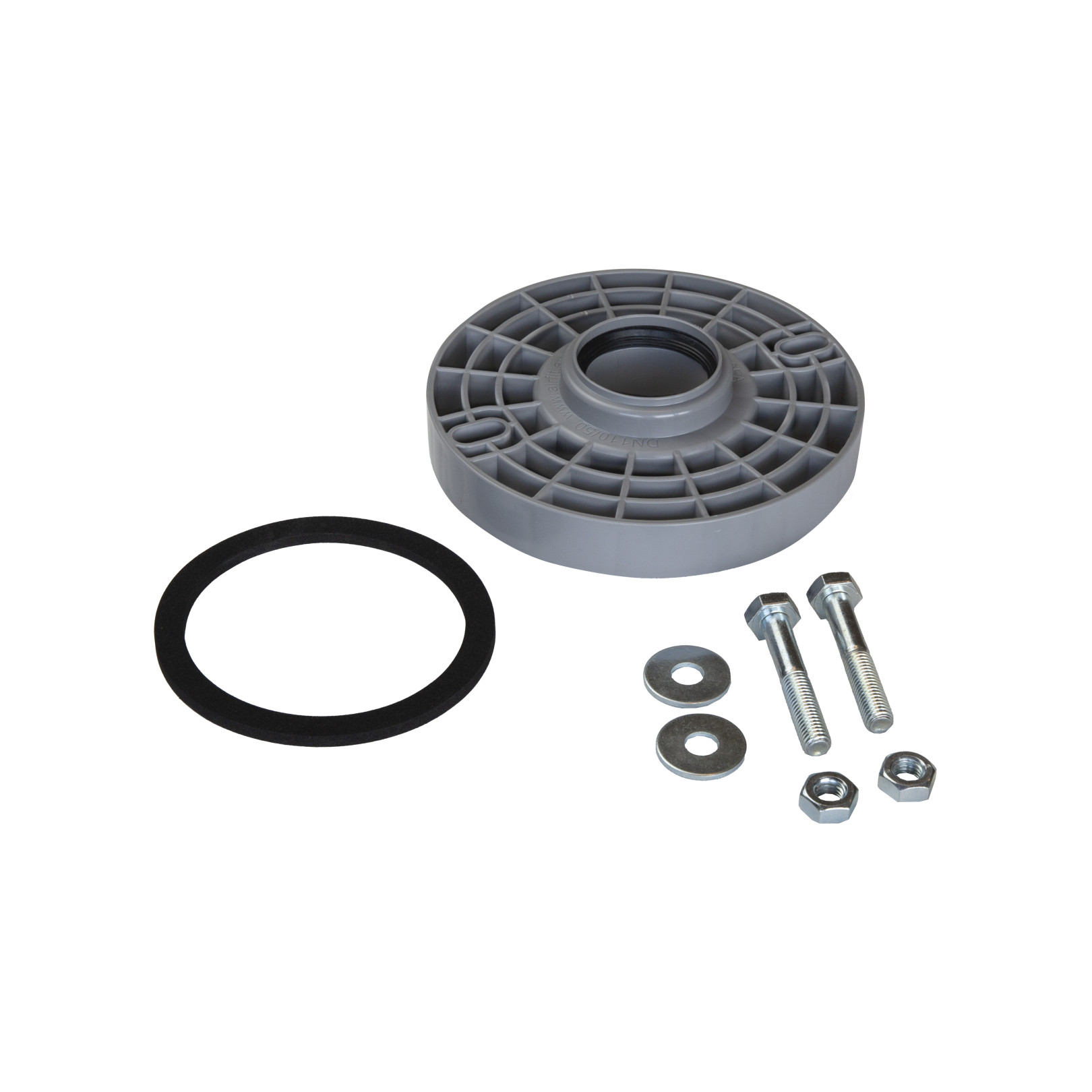 Airfit Flansch-Adapter DN 110x50 Polypropylen schwer entflammbar geprüft DIN 4102-B2 EN 13501-1-E 11050FA