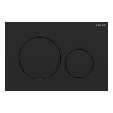 Geberit Betatigungsplatte Sigma20 2-Mengen-Spulung schwarz matt Kunststoff 115882161