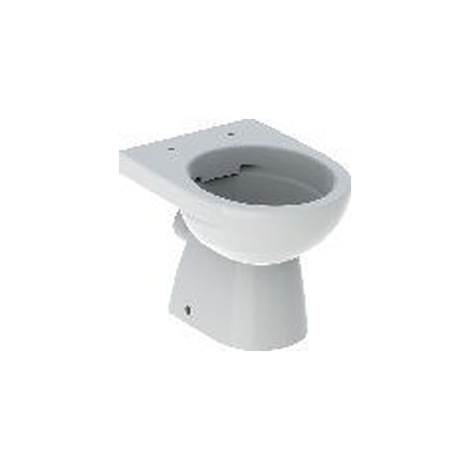 Geberit Stand-WC Renova Tiefspüler Rimfree teilgeschlossene Form Abgang horizontal Sanitärkeramik weiß 500480012