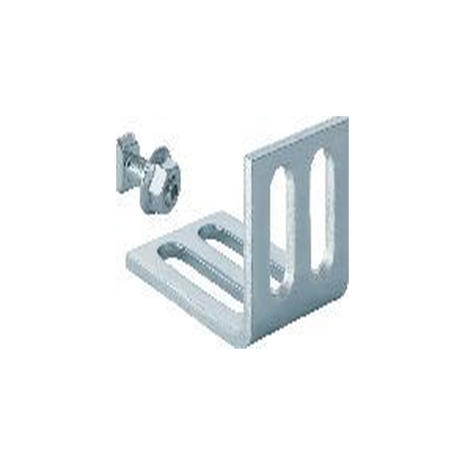 GEBERIT GIS Montagewinkel 7,5 x 5 cm verzinkt 4 Langlöcher Drehrastbolzen Mutter M8 461002001