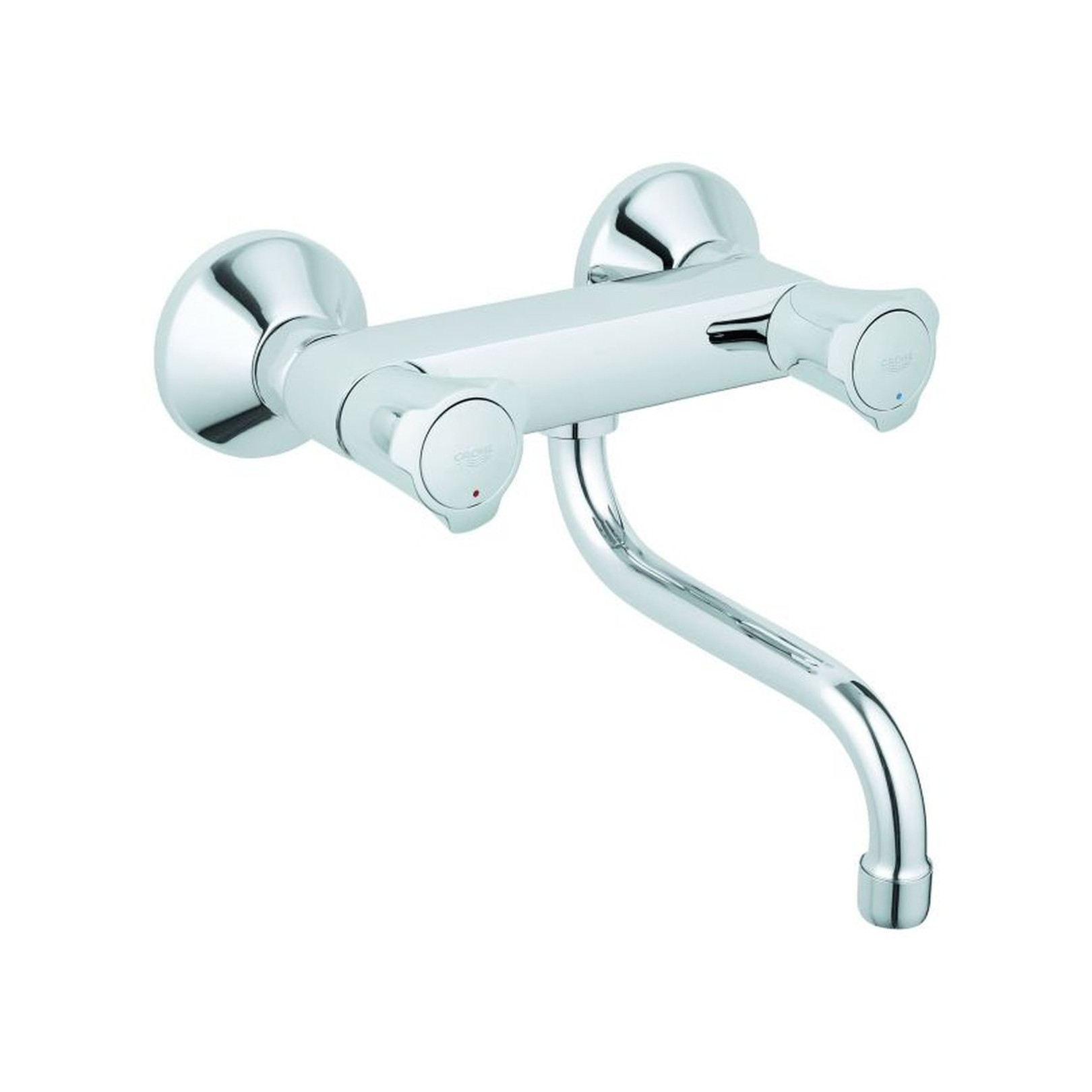 Grohe Spültischarmatur Costa DN15 1/2 Zoll Zweigriff Schwenkbereich 360 Grad Chrom 31187001
