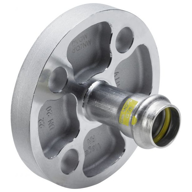 VIEGA Flanschübergang Sanpress Inox G 0259 Edelstahl 28mm DN25 SC-Contur HNBR Dichtelement 735784