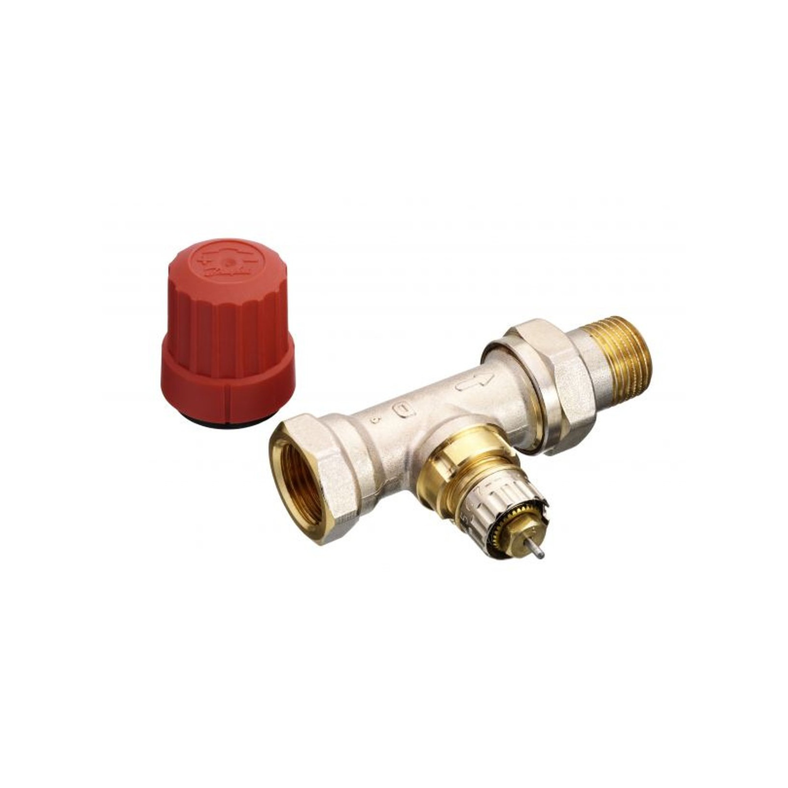 Danfoss Ventilunterteil RA-N 15 R 1/2 Durchgangsform Voreinstellung Messing vernickelt 013G0034