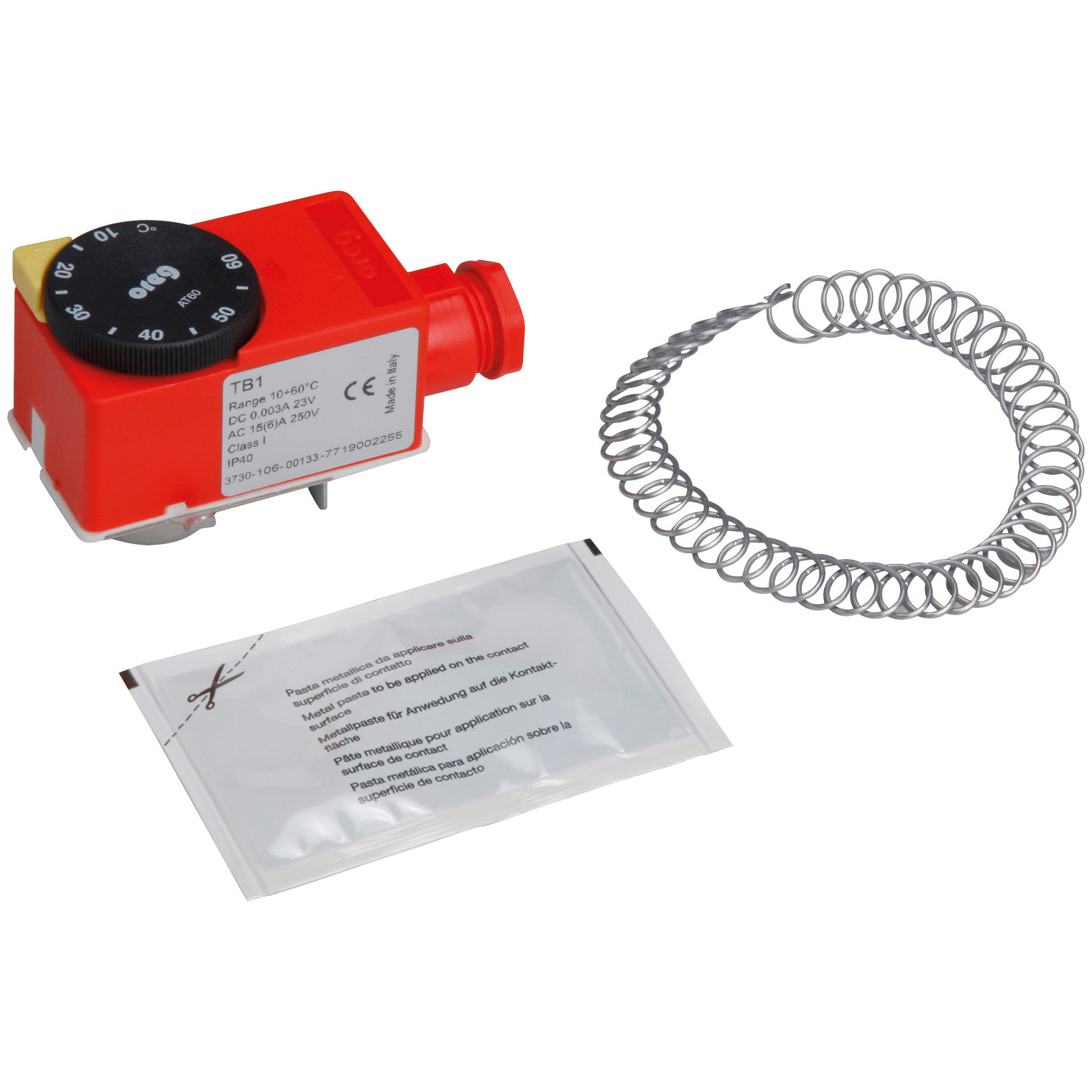 Buderus Temperaturwächter TB1 60°C Fußbodenheizung Anlegethermostat Goldkontakte MM100 7719002255