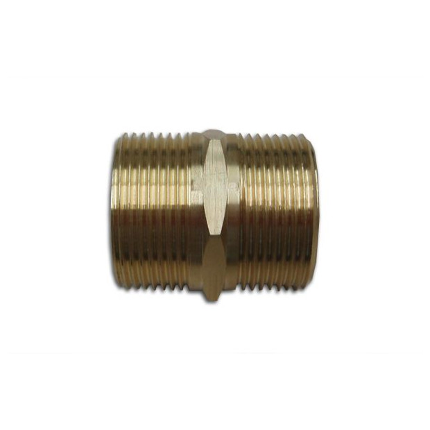 ROTH Doppelnippel Thermotank Quadroline 1-1-4-Zoll Messing flachdichtend 1135007394