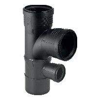 Geberit Silent-PP Kombibogenabzweig DN100 87 Grad d110-90-50 schalloptimiert 390556141