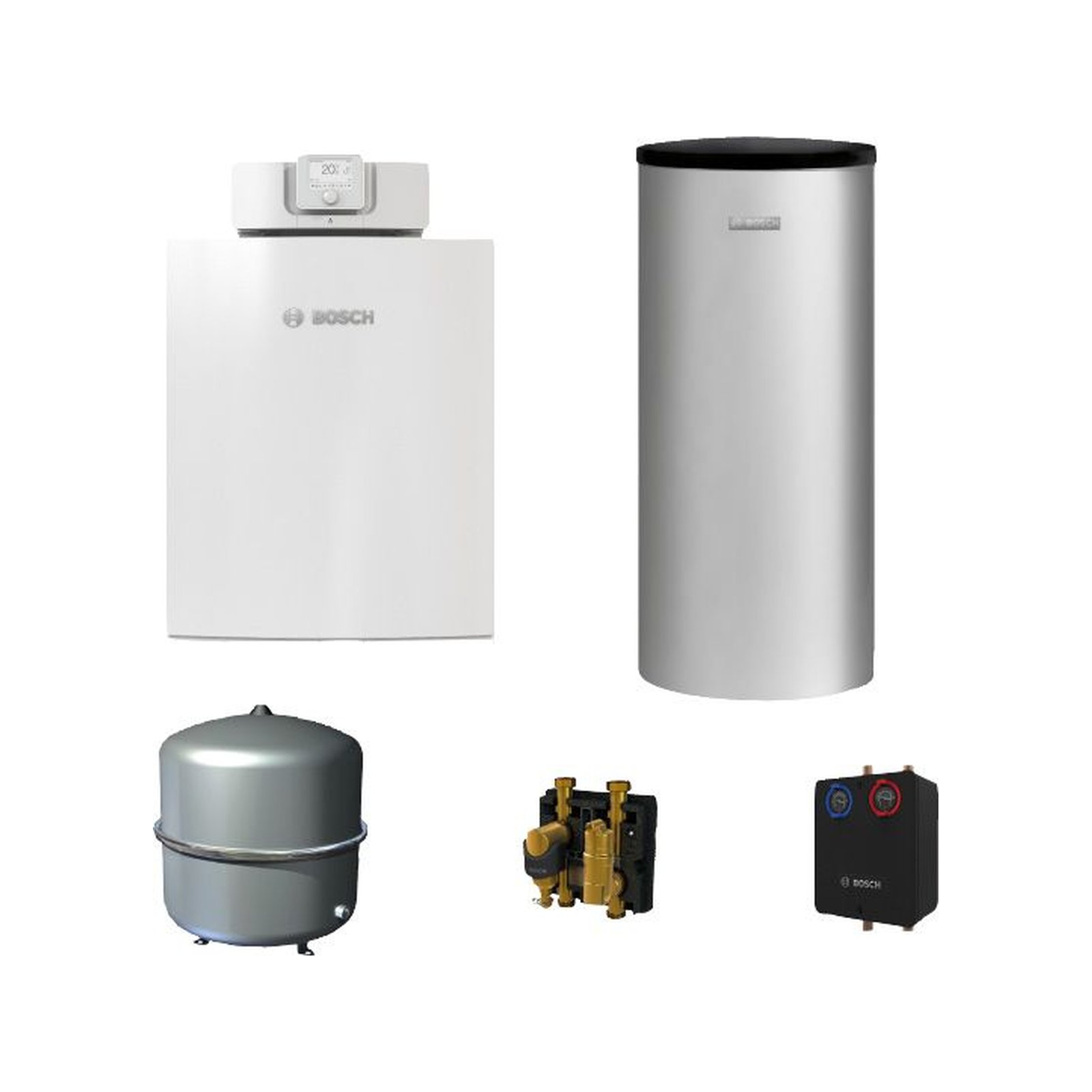 Bosch Gas-Brennwert-Paket BOPA GC7F23 GC7000F 22kW STORA W160-5P1A 7739624323