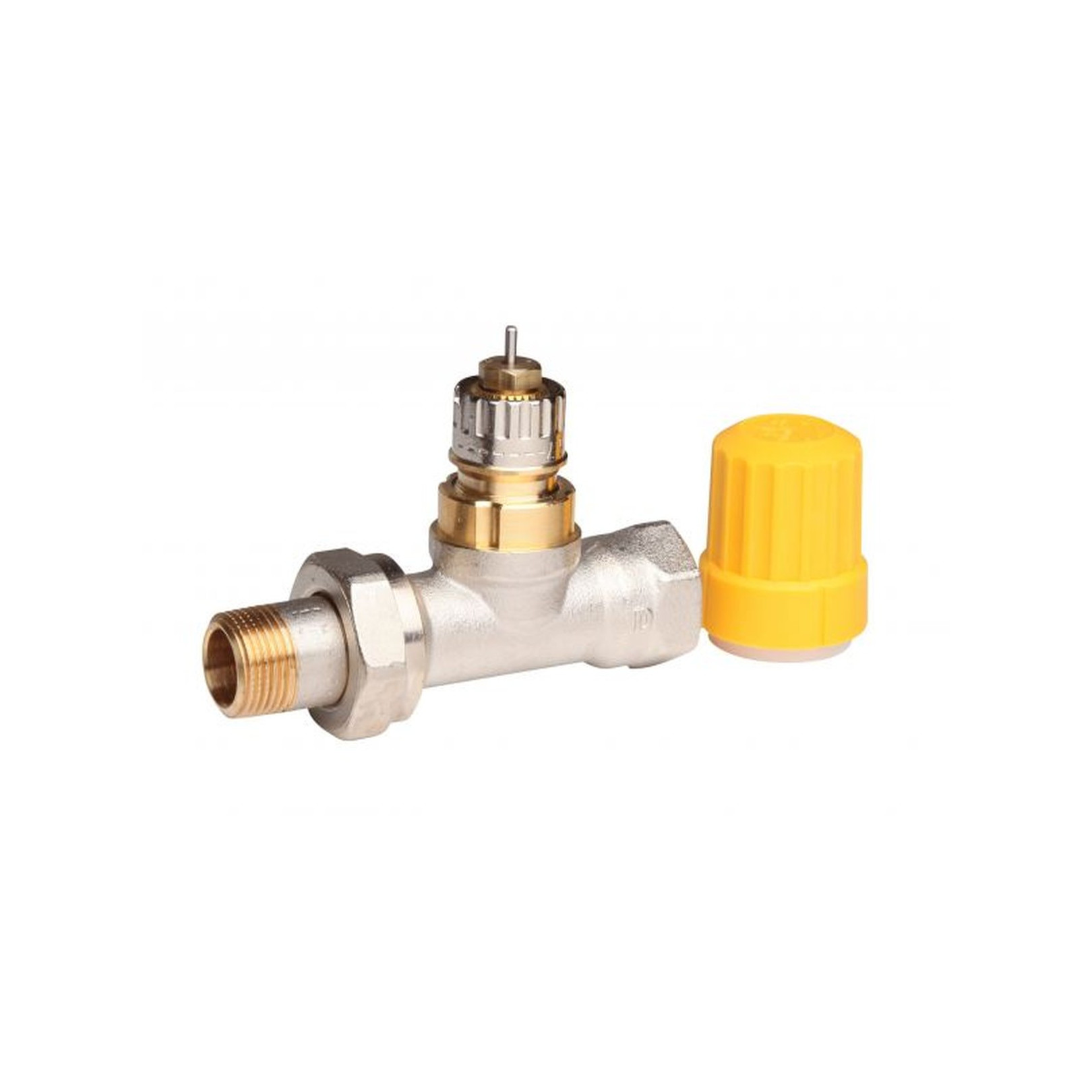 Danfoss Thermostatventil RA-UN10 Durchgang DN10 3/8 Zoll Feinstvoreinstellung Messing vernickelt 013G3002