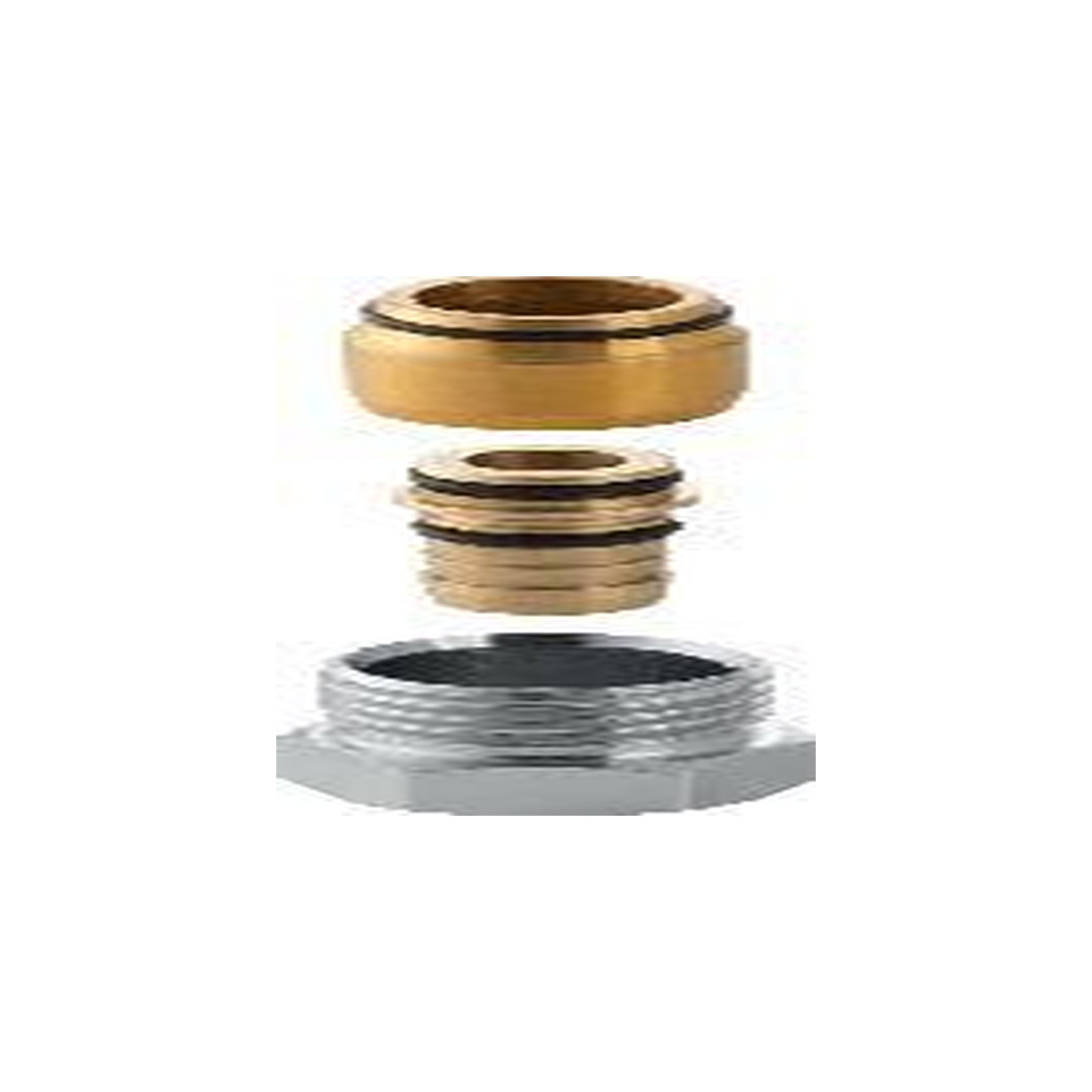 Geberit Anschlussverschraubung FlowFit 16 mm 1/2 Zoll Außengewinde Messing CW617N Set 2 Stück 619267221