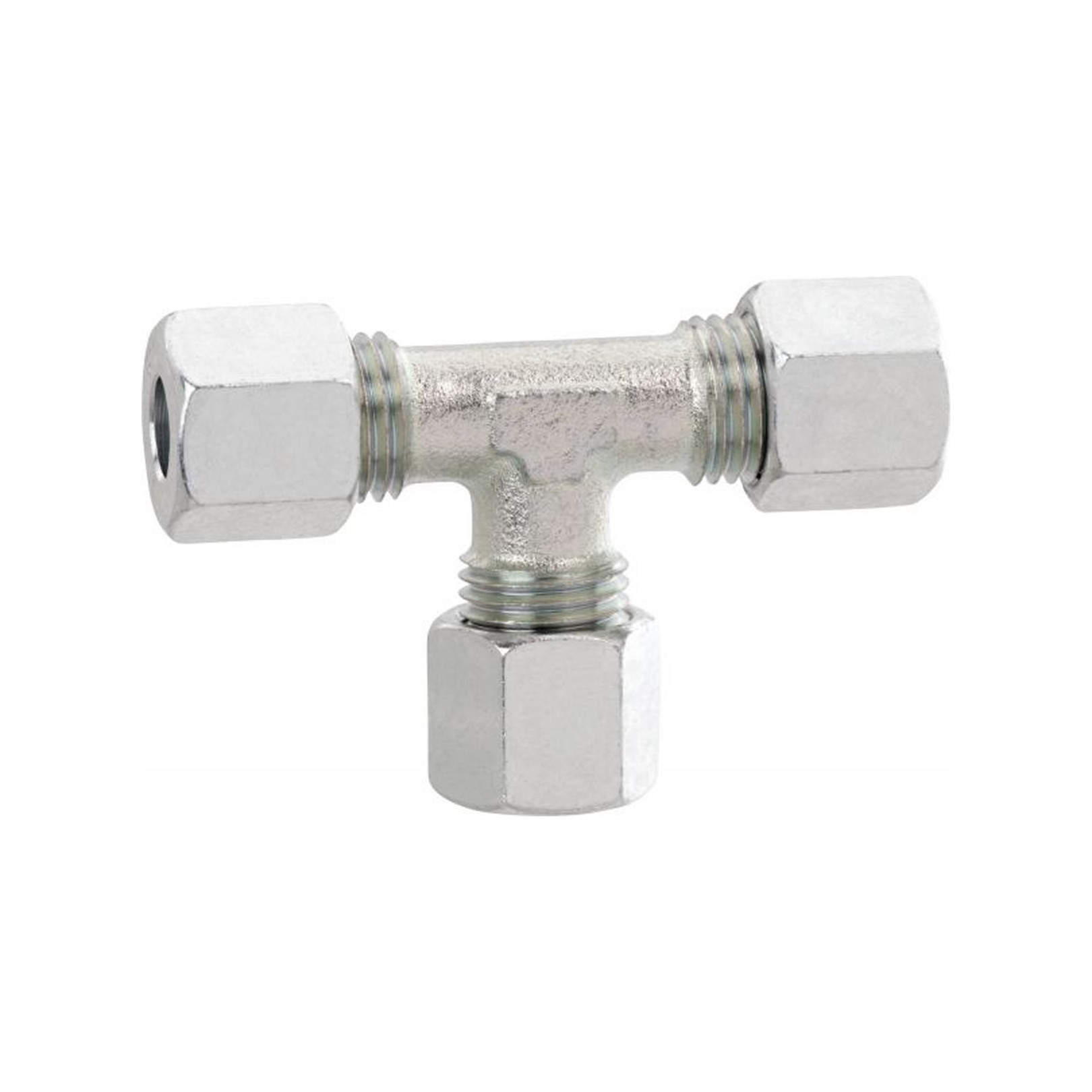 GOK T-Verschraubung TL 0771600 12mm verzinkt Überwurfmutter Schneidring 0771600