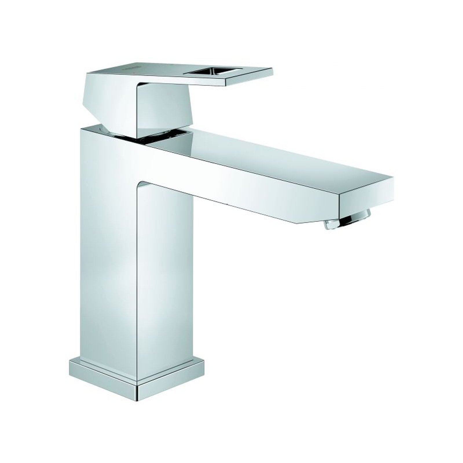 GROHE Einhebel-Waschtischbatterie Eurocube 234 mittelhohe Ausführung glatter Körper Chrom SilkMove 28 mm Keramikkartusche Temperaturbegrenzer 23446000 GROHE Einhebel-Waschtischbatterie Eurocube 234 mittelhohe Ausführung glatter Körper Chrom SilkMove 28 mm Keramikkartusche Temperaturbegrenzer 23446000