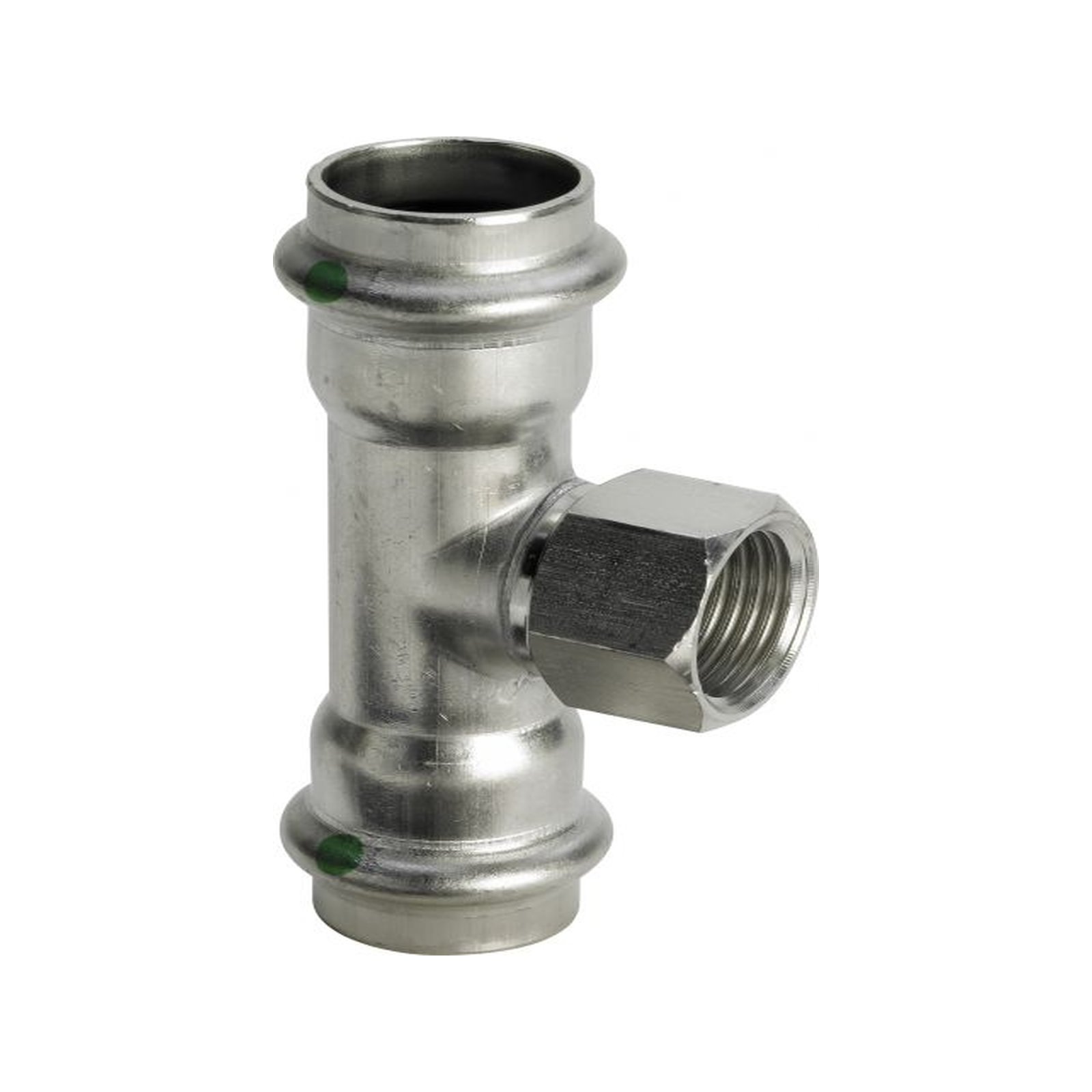 T-Stueck SANPRESS INOX 2317.2 437220 42x1/2x42mm, aus nichtrostendem Stahl