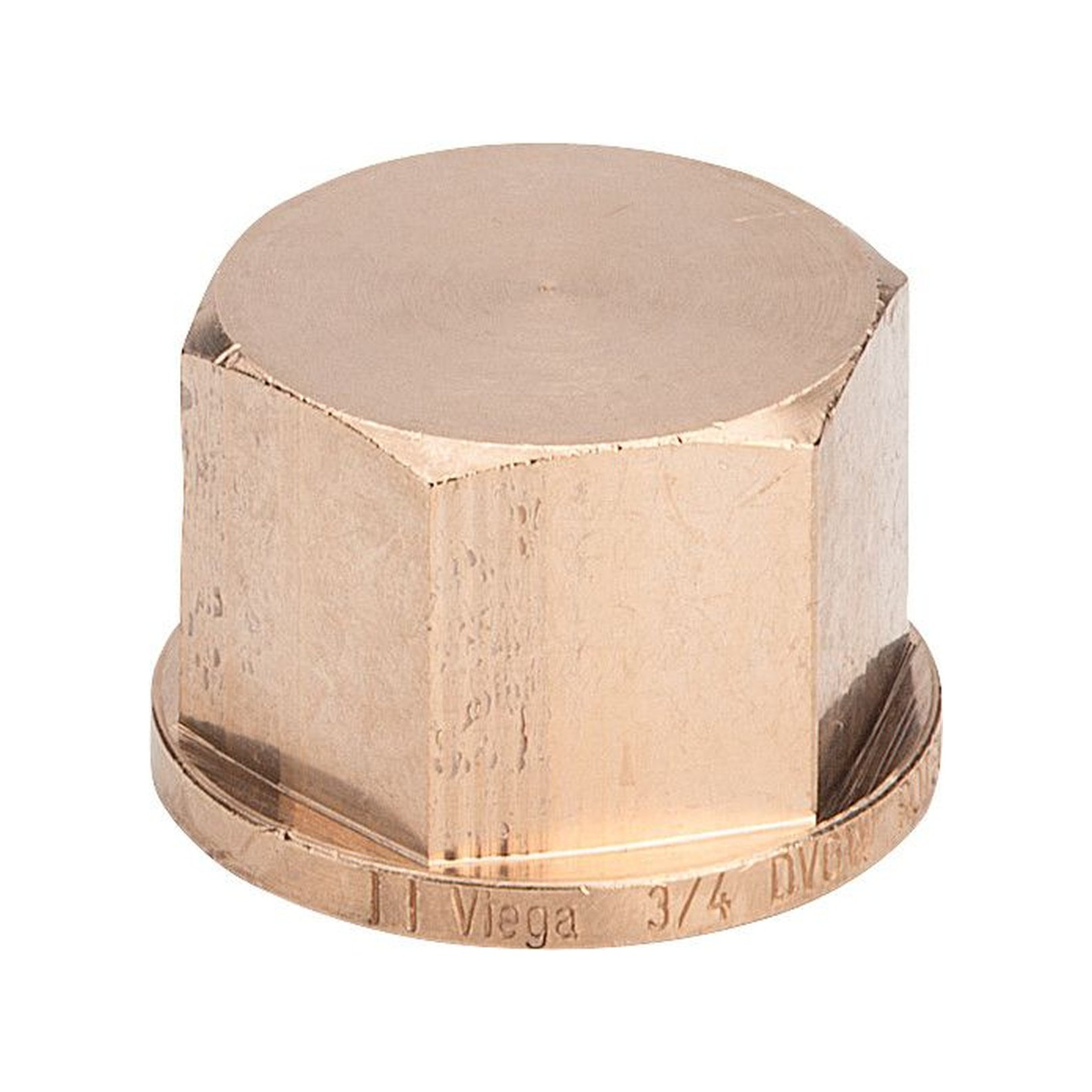 Viega Rotguss Kappe Gewindefitting Typ 3301 1 1/2 Zoll IG DN40 Mehrkant erosionskorrosionsbeständig 268329