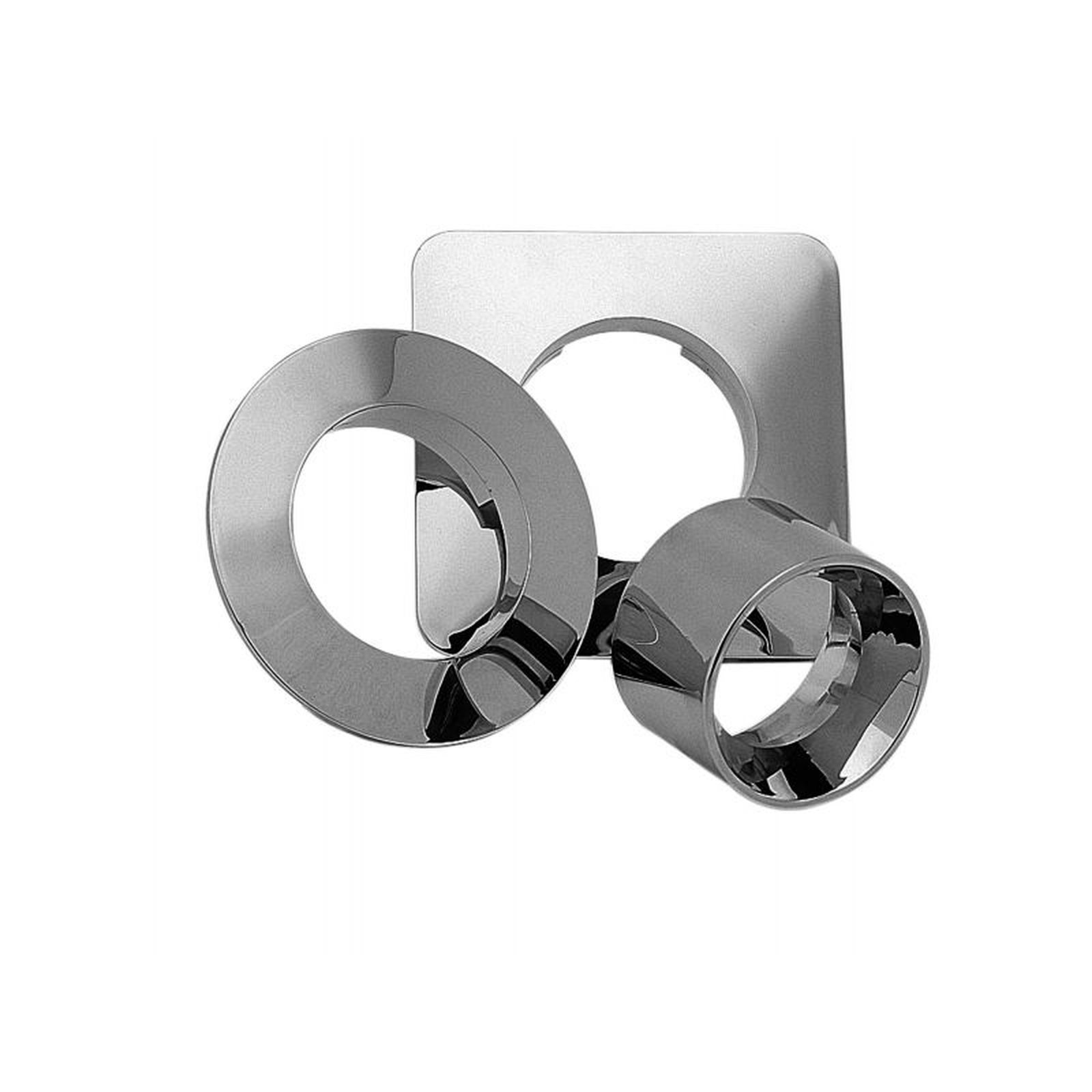 Rosette RO-C-150 150mm viereckig, verchromt