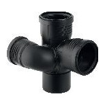 Geberit Schachtbogenabzweig DN100-70-100 Silent-PP 87 Grad rechts d110-75-110 390563141