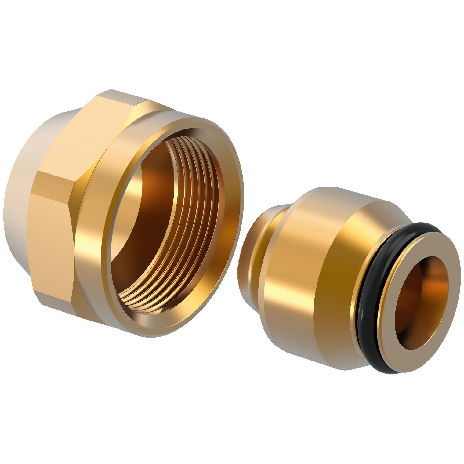 Uponor Vario Klemmringverschraubung PEX 20x1,9/2,0 G3/4FT Euro Messing 1065290