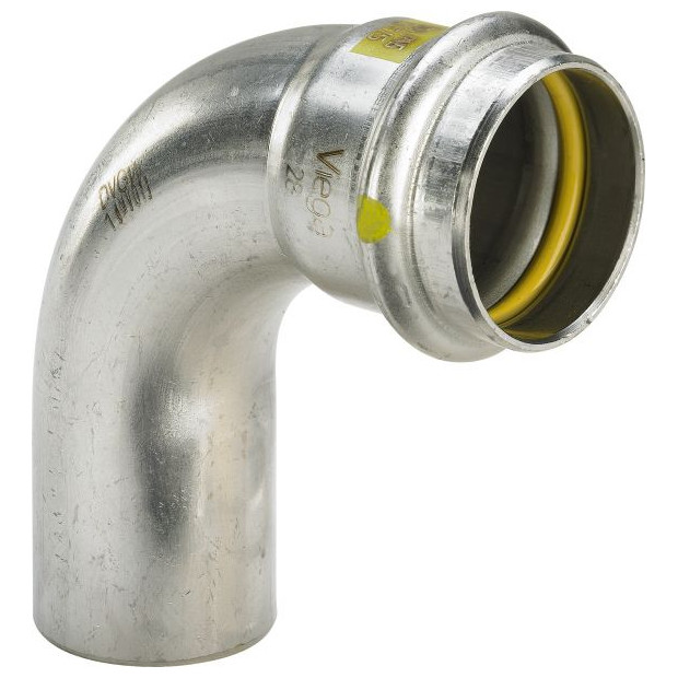 Viega Pressfitting Bogen Sanpress Inox G 0216.1 90Grad 15mm Edelstahl HNBR 486051