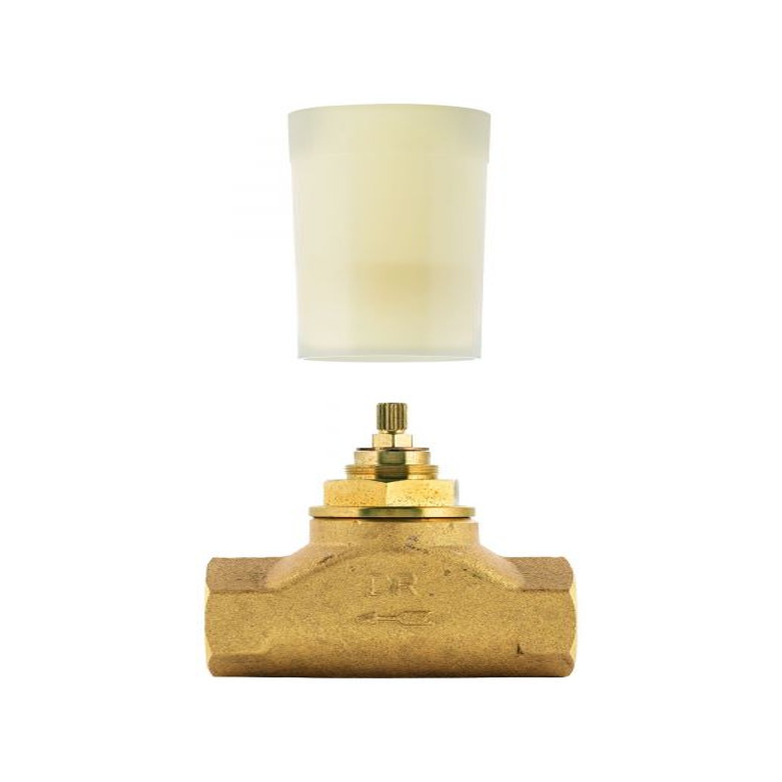 GROHE UP-Ventil-Unterteil 29805 DN25 1 Zoll Messing vormontiertes Oberteil kurze Spindel 29805000