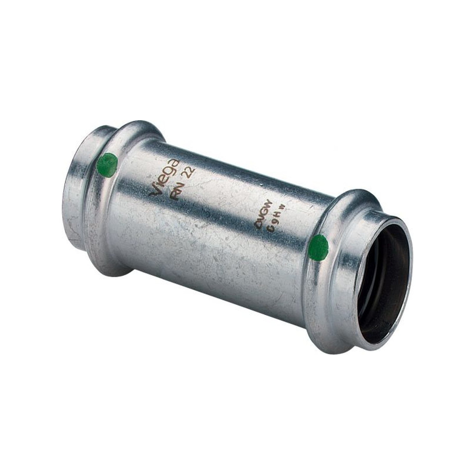 Viega Sanpress Inox 2315.5 Schiebemuffe Edelstahl 54mm SC-Contur 436438