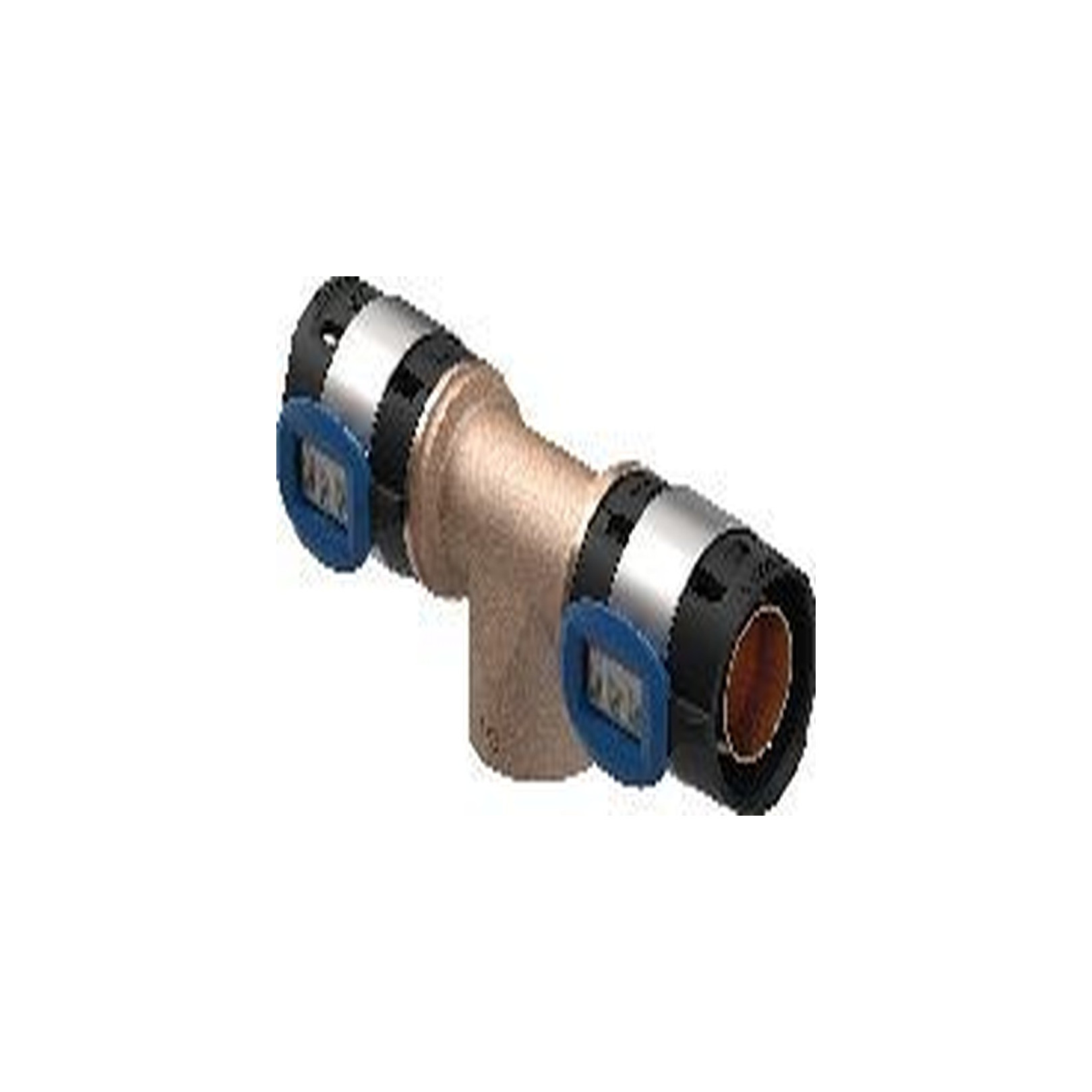 Geberit FlowFit T-Stück Innengewinde Rotguss 40mm 1/2 Zoll Pressindikator 620154001