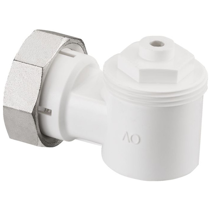 Oventrop Winkeladapter M30x1.5mm weiß Heizkörper Thermostatventil Anschluss 1011450