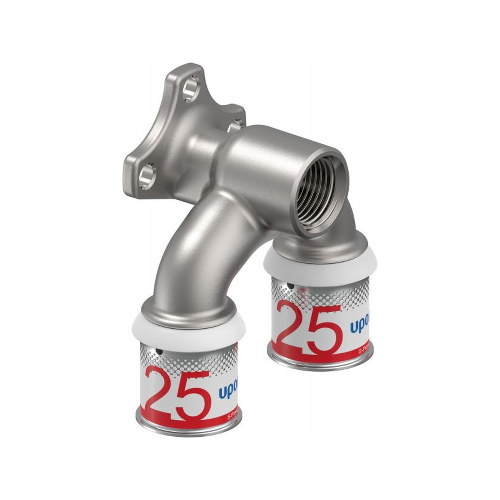 Uponor S-Press PLUS U-Wandscheibe 25 mm DN15 IG U-Stück Edelstahlpresshülse unverpresst undicht 1070633