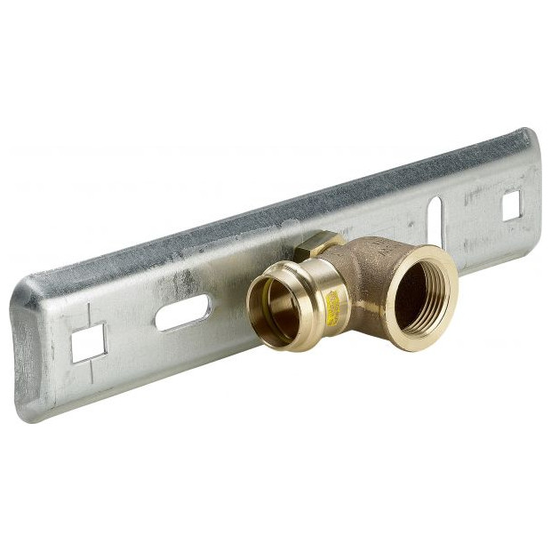 Viega Gasanschlussplatte G2324 Profipress G 1-Zoll 22mm verzinkt SC-Contur 533601