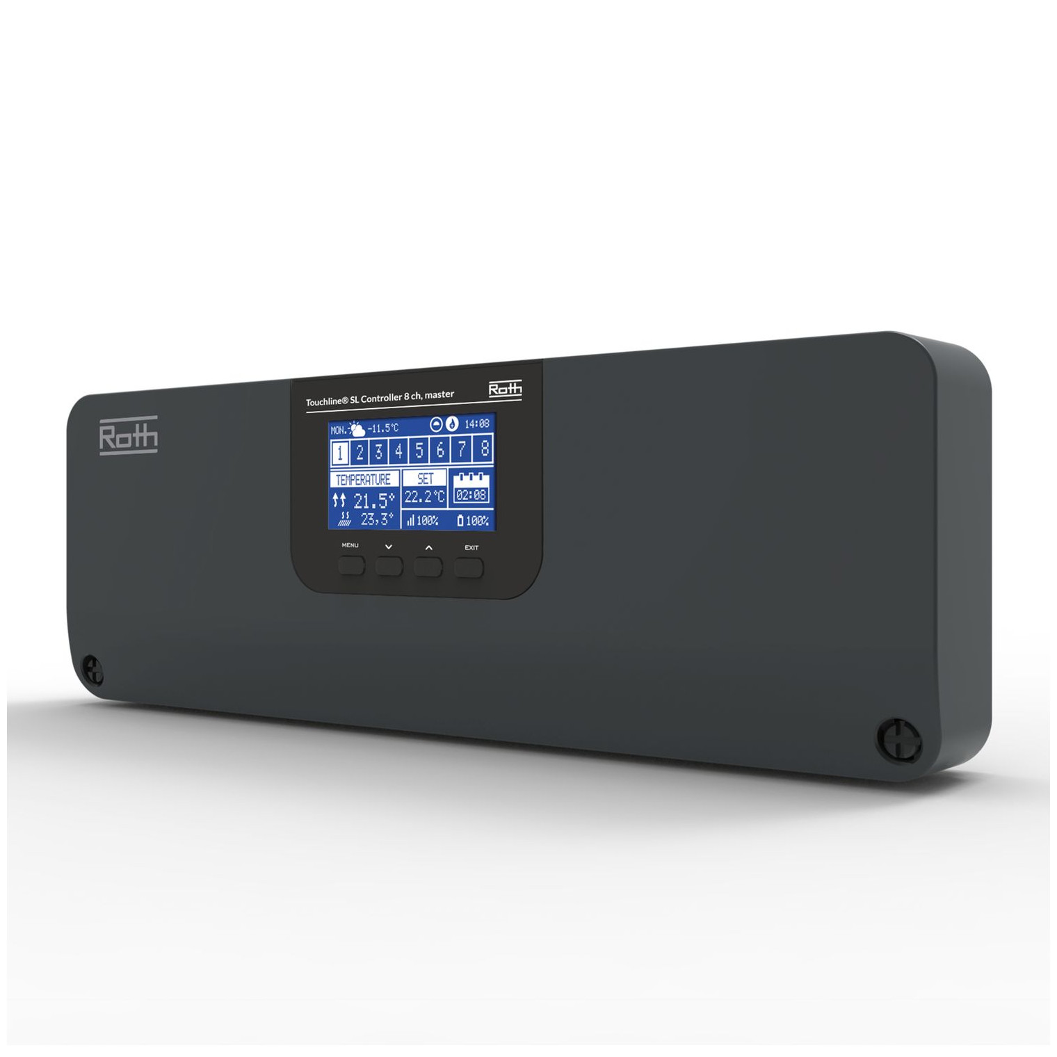 Roth Funk-Anschlussmodul Touchline SL Master 8-Kanal Heiz-Kühlbetrieb 1135010147