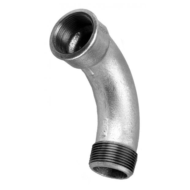 SCHMIDT HERMANN Temperguss-Bogen Nr.1 1-Zoll 90-Grad I/A verzinkt 13001025