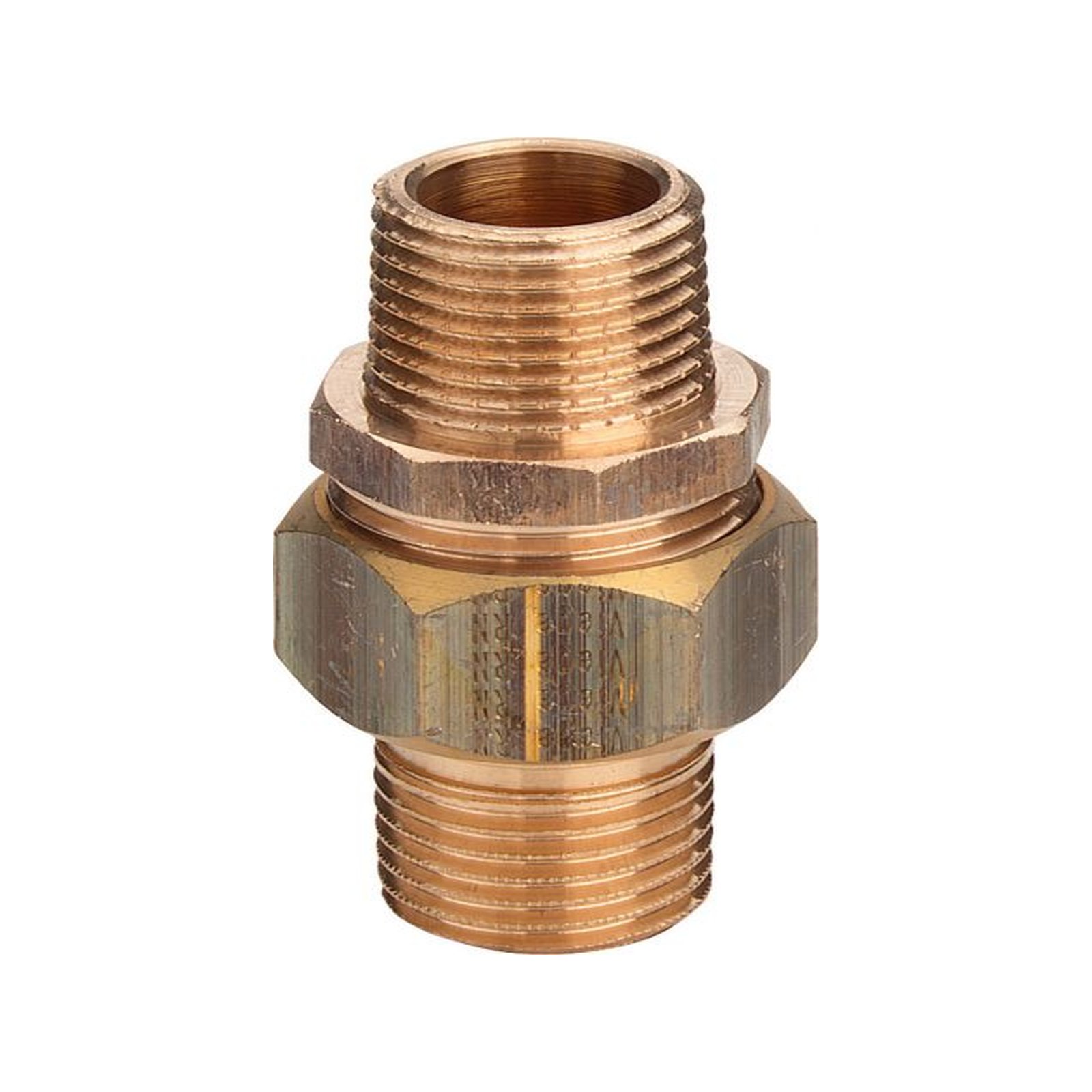 VIEGA Gewindefitting Rotguss Verschraubung 3344 DN15 1/2 Zoll AG konisch dichtend DVGW 3-teilig 446888