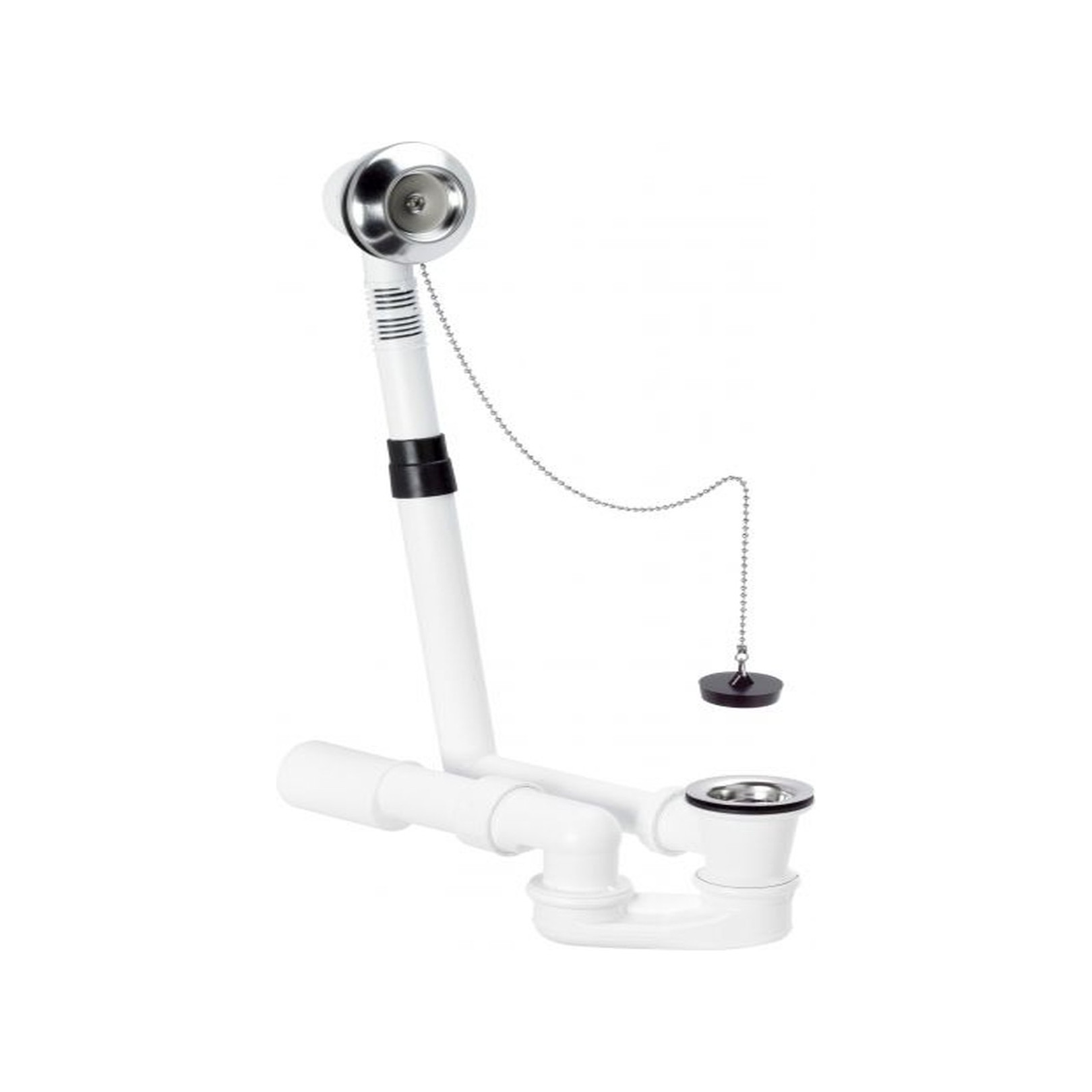 Viega Ab- und Überlaufgarnitur Citaplex 6176.24 40/50 mm waagerechter Abgang Edelstahlrosette 105563