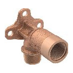 Geberit Anschlusswinkel 90Grad DN15 1/2 Zoll Rotguss IGxAG MF-fähig 57mm 602285001