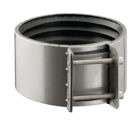 O.HAAS Spannmuffe OHA DN 125 Faserzementrohr Edelstahl EPDM Dichtung 6011