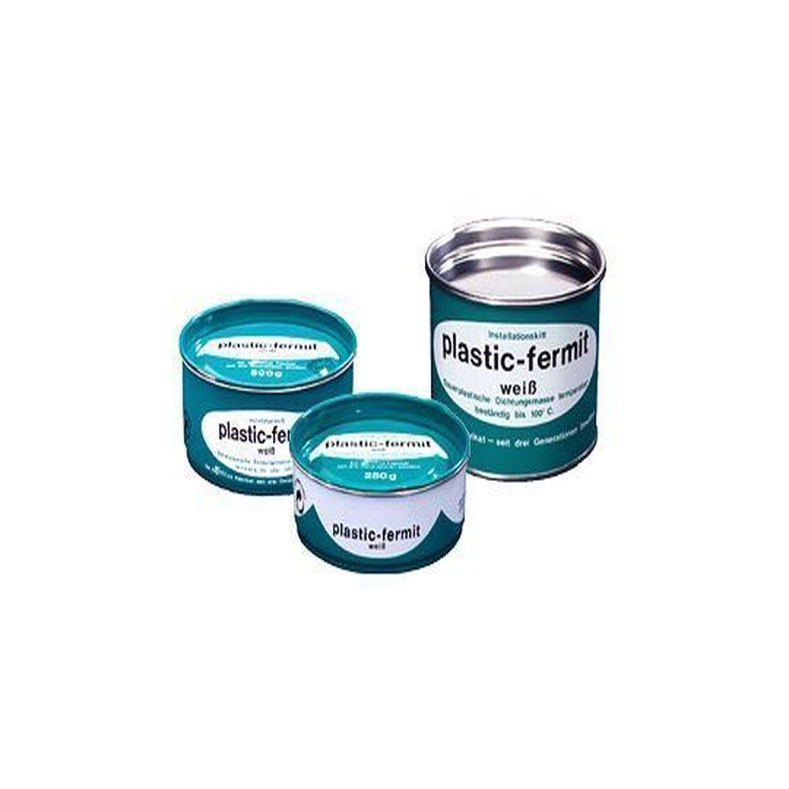 FERMIT Dichtungskitt Plastik weiß dauerplastisch knetbar 1 kg Dose 06003