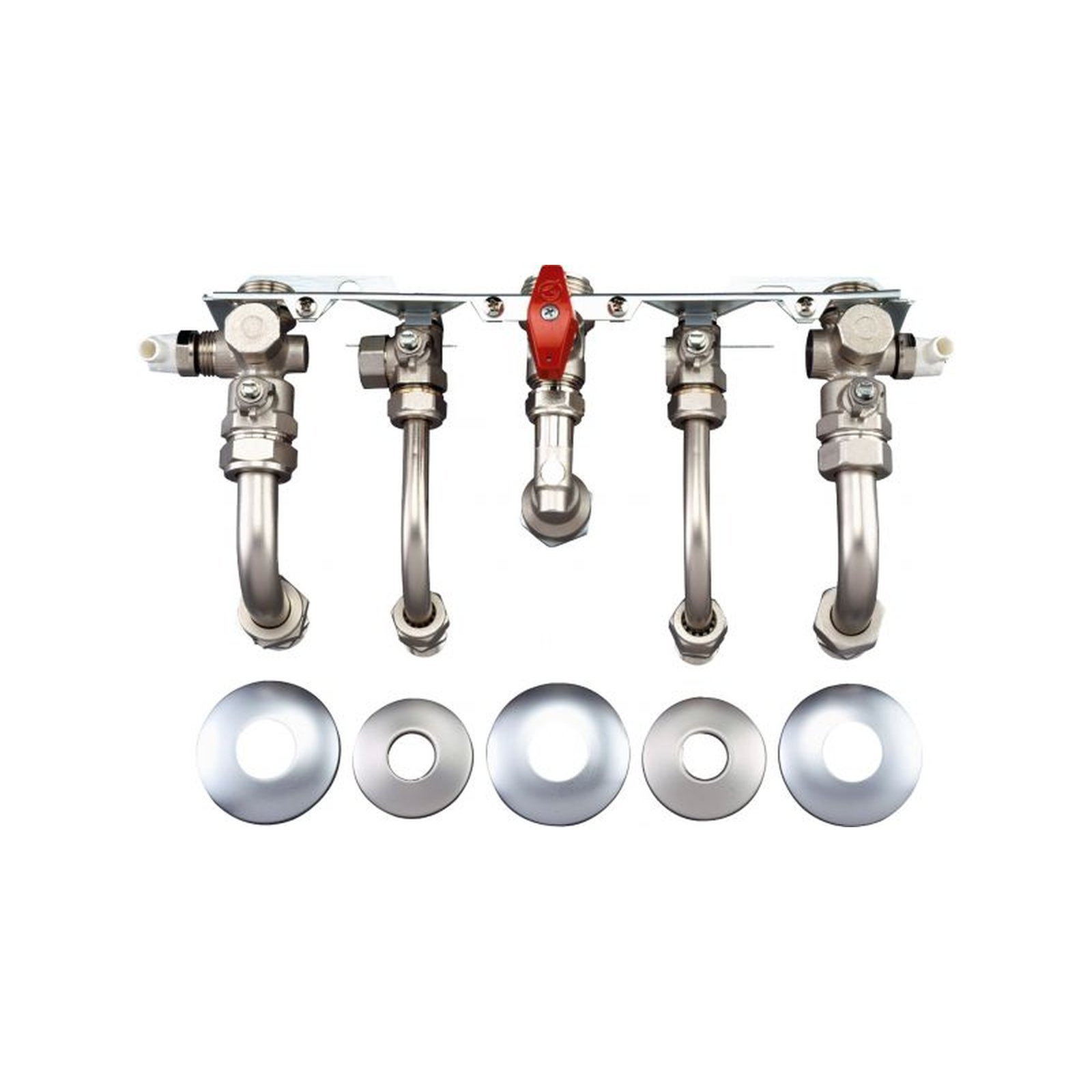 Bosch Montageanschlussplatte Unterputz Nr. 992 Kombigeräte Wartungshähne R 3/4 Entleerventile Gashahn TAE 7719002373